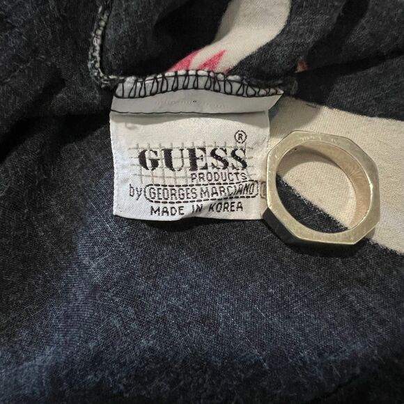 Vintage 90s Guess by Georges Marciano Bowling Shirt L - Picture 4 of 6